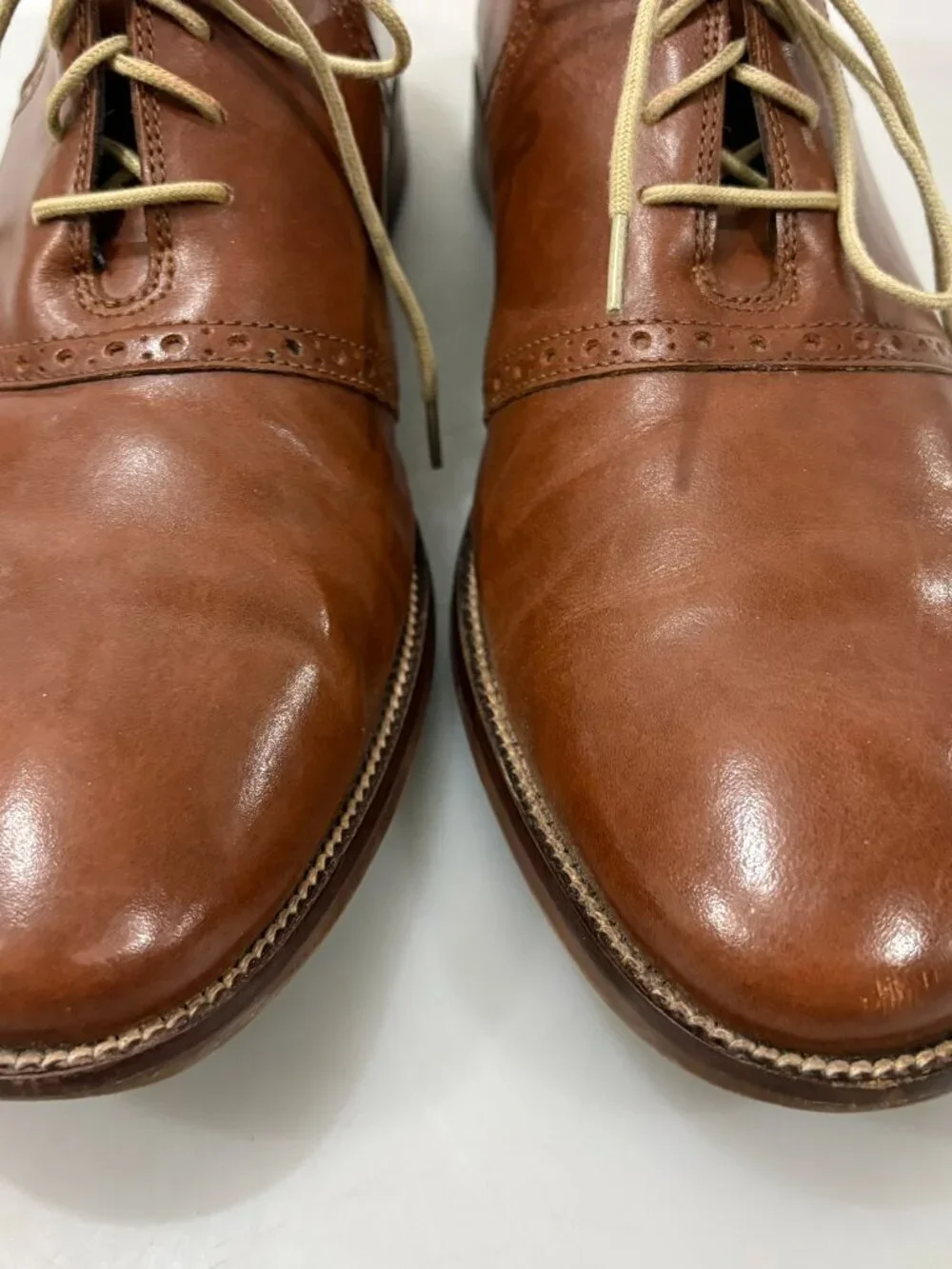 Cole Haan 11 M Madison Brown Cap Toe Oxfords Lace-Up Shoes C20409